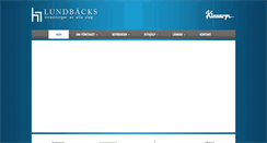 Desktop Screenshot of lundbacks.se