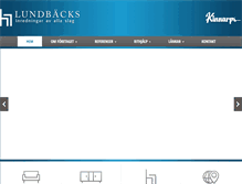 Tablet Screenshot of lundbacks.se